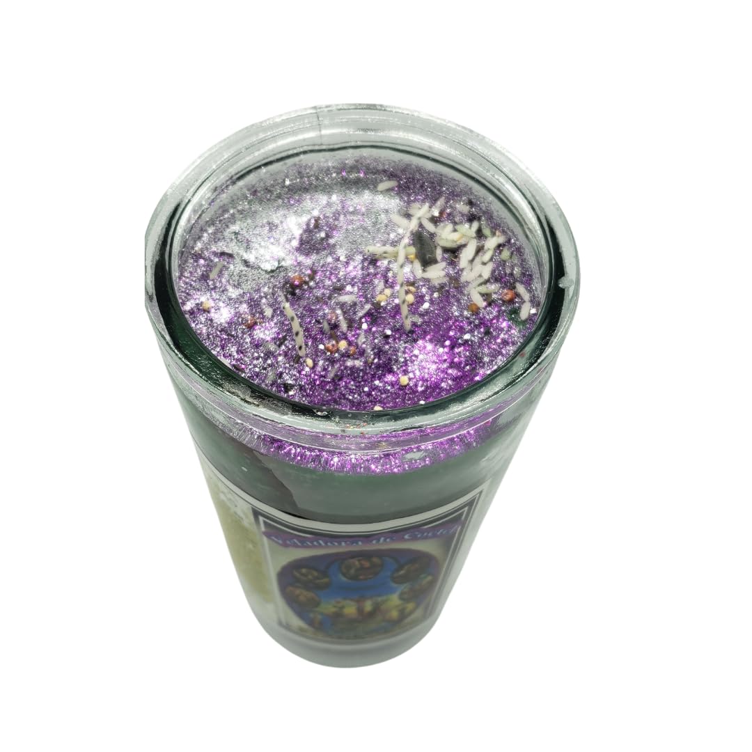 Generic 7 African Powers 14 Day Prepared Glass Candle, PC14-1014