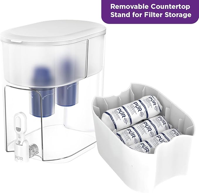 The filtration system of the PUR dispenser utilizes innovative MAXION technology, which effectively eliminates impurities like lead, chlorine, and mercury. Not only does this process ensure the removal of unwanted substances, but it also enhances the taste and odor of the water, making every sip a delightful experience.