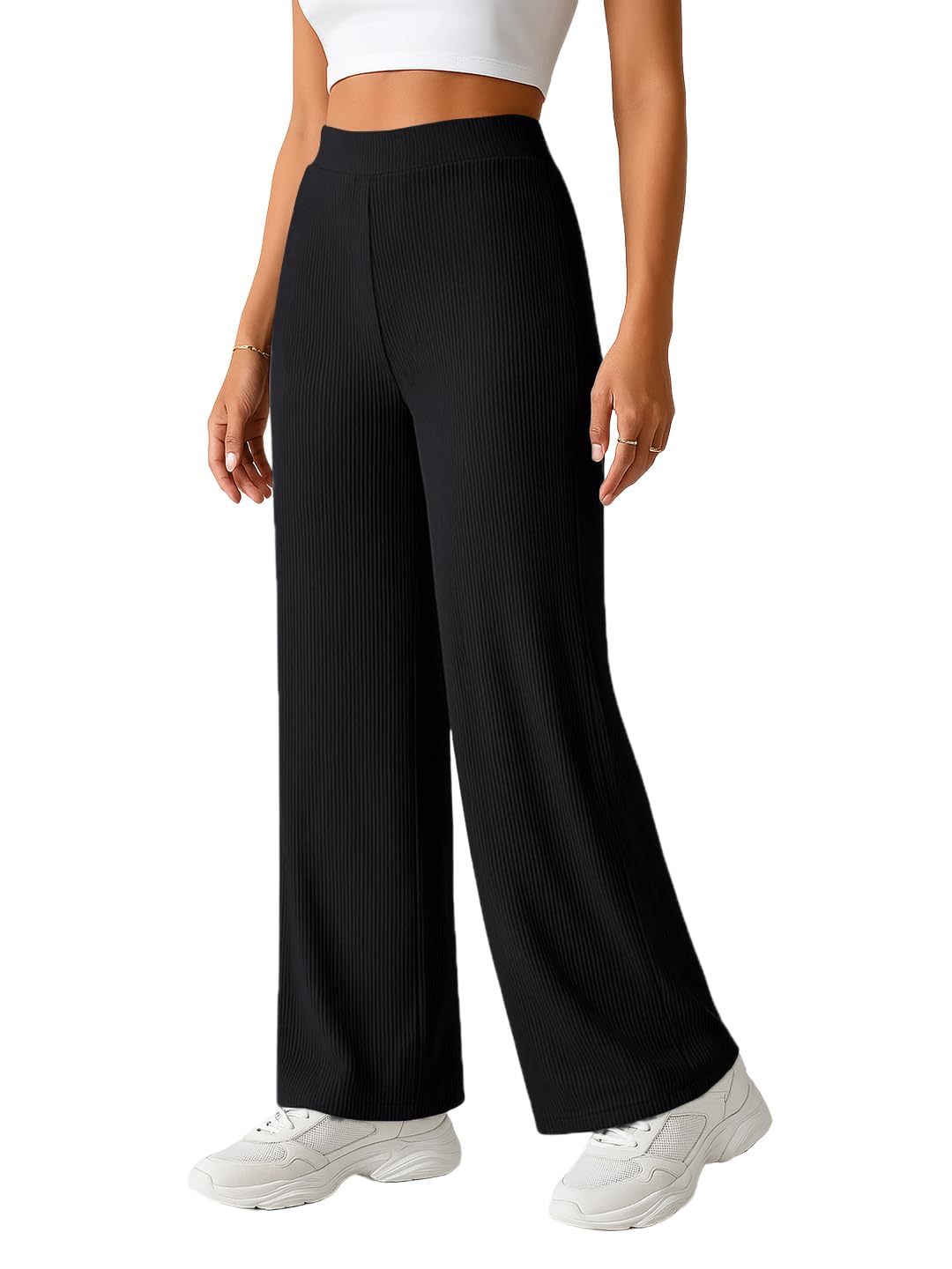 pinkmint Men's Poly Lycra Ribbed Relaxed Fit Stretchable & Comfortable Trouser | Flexible Elastic Waist with Drawstring Lower for Man | Men Tack Pant Casual Wear | Gym Joggers | Lounge-picture-52