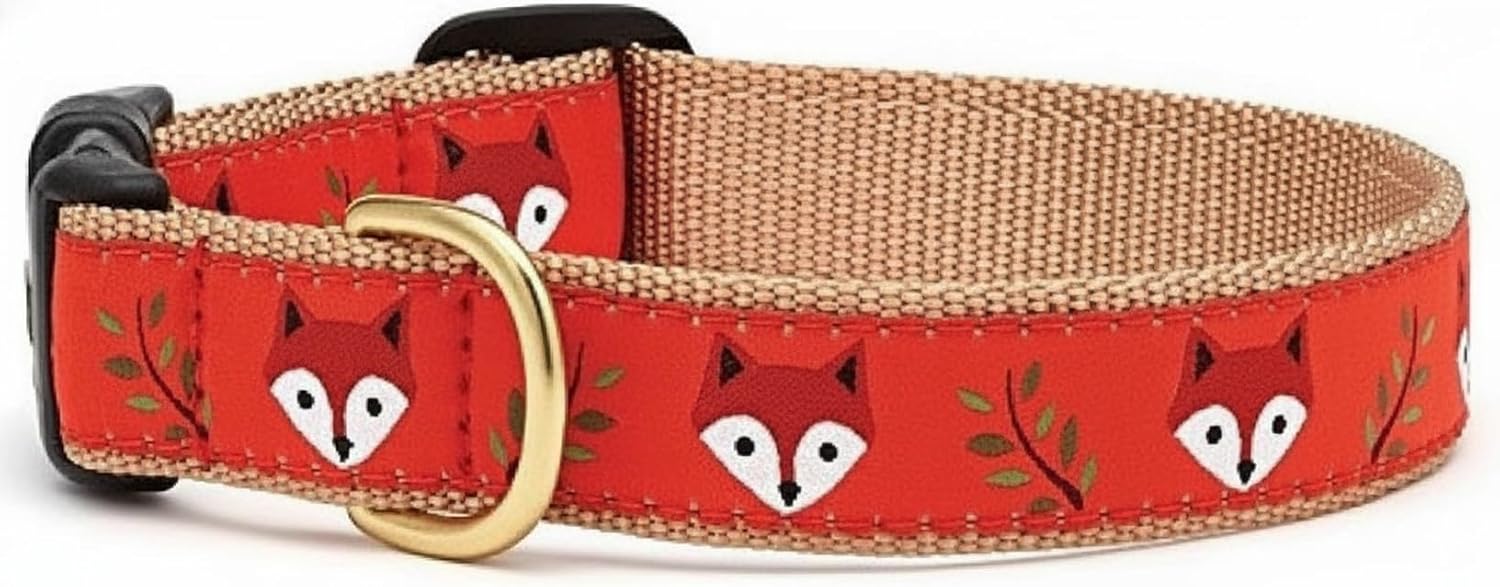 Up Country Foxy Dog Collar Large (15 To 21 inches) 1 Inch Wide Width