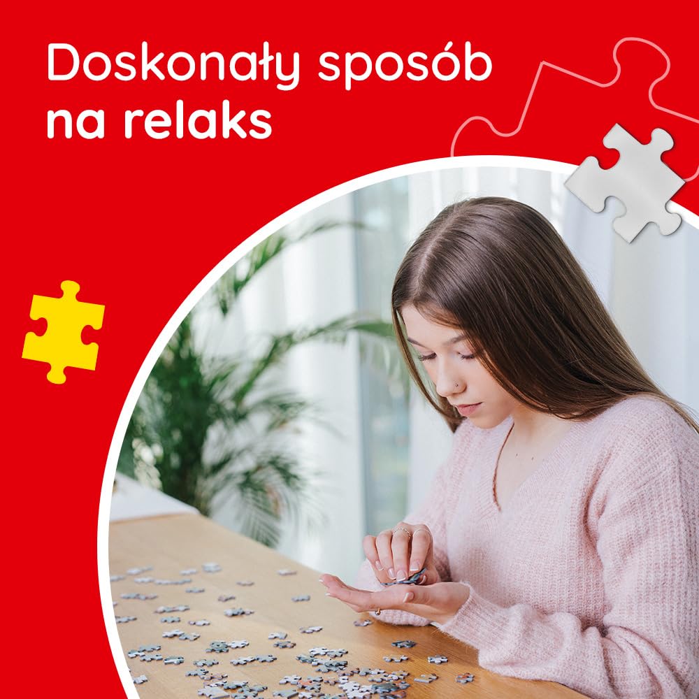 Trefl - Puzzle 2w1: Kosmos i Kryształy - 2 x 500 Elementów - Zestaw Dwóch Układanek, DIY, Kreatywna Rozrywka, dla Dorosłych i Dzieci od 10 lat