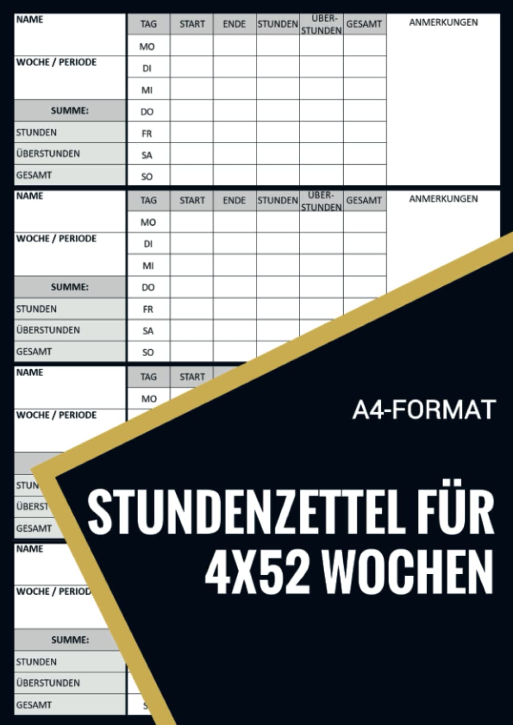 Stundennachweis Block DIN A4 - 2-fach Selbstdurchsc Produktbild-Vorschau 4