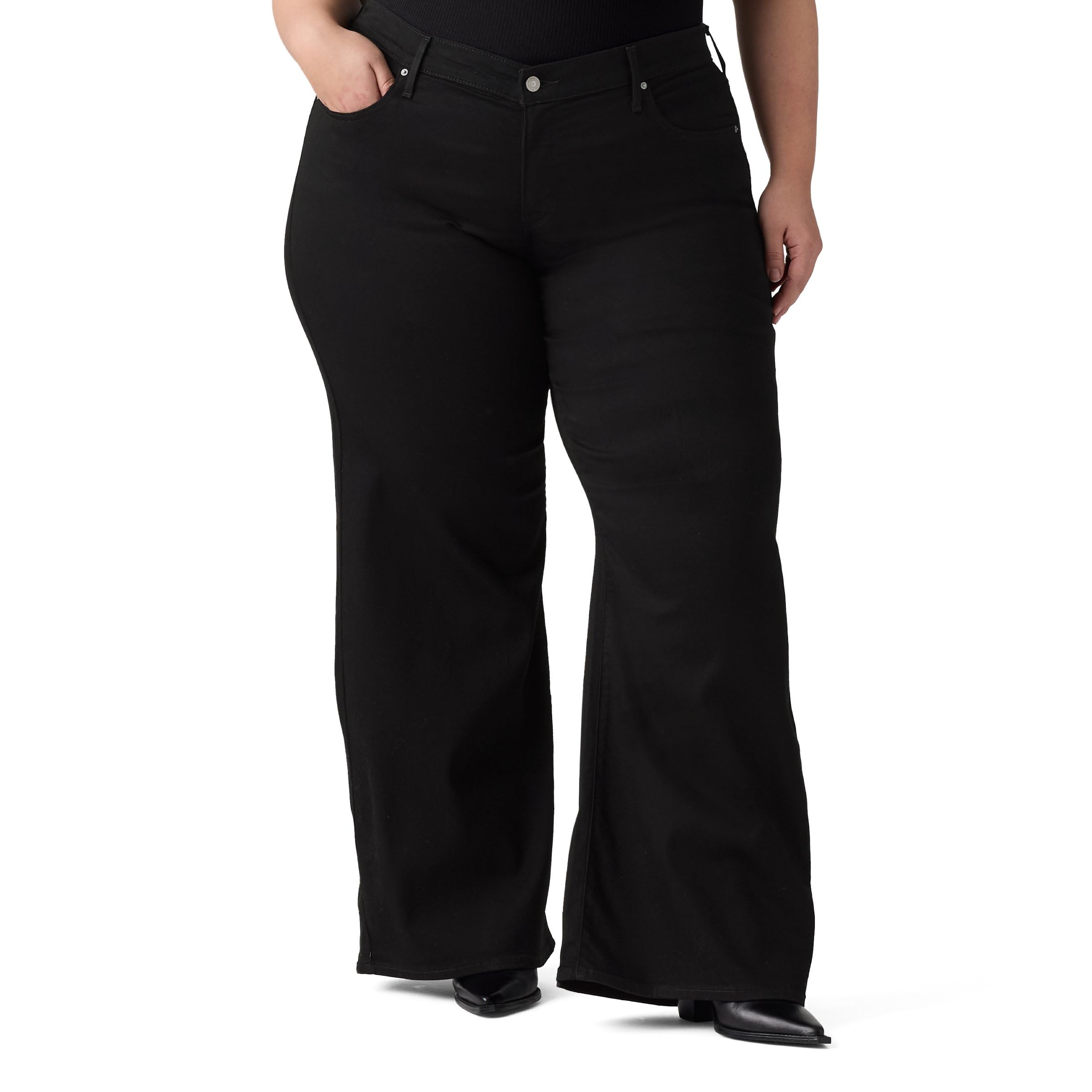 Pl 318 Shaping Wide Leg Soft Black
