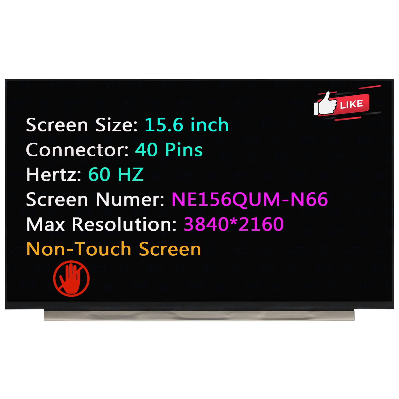 Amazon.com: BTSELSS LCD Replacement NE156QUM-N6A MNF601EA1-1