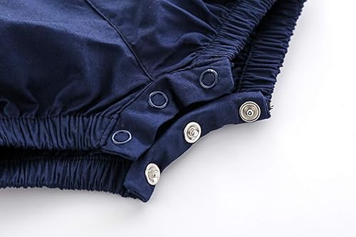 Miniatura 7 de Conjunto de pantalones cortos azules para bebé, trajes formales para bebés