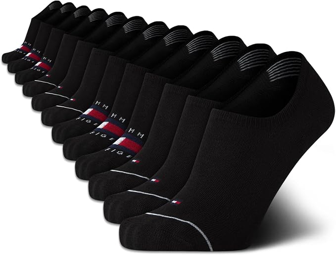 Tommy Hilfiger Men's Athletic Socks - Cushion No Show Socks (12 Pack)