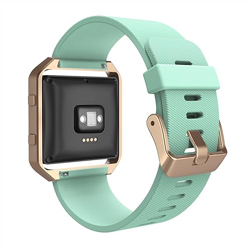 Miniatura 3 de SIMPEAK banda deportiva compatible con Fitbit Blaze Smartwatch Sport Fitness, correa de silicona con marco, repuesto para Fitbit Blaze hombres