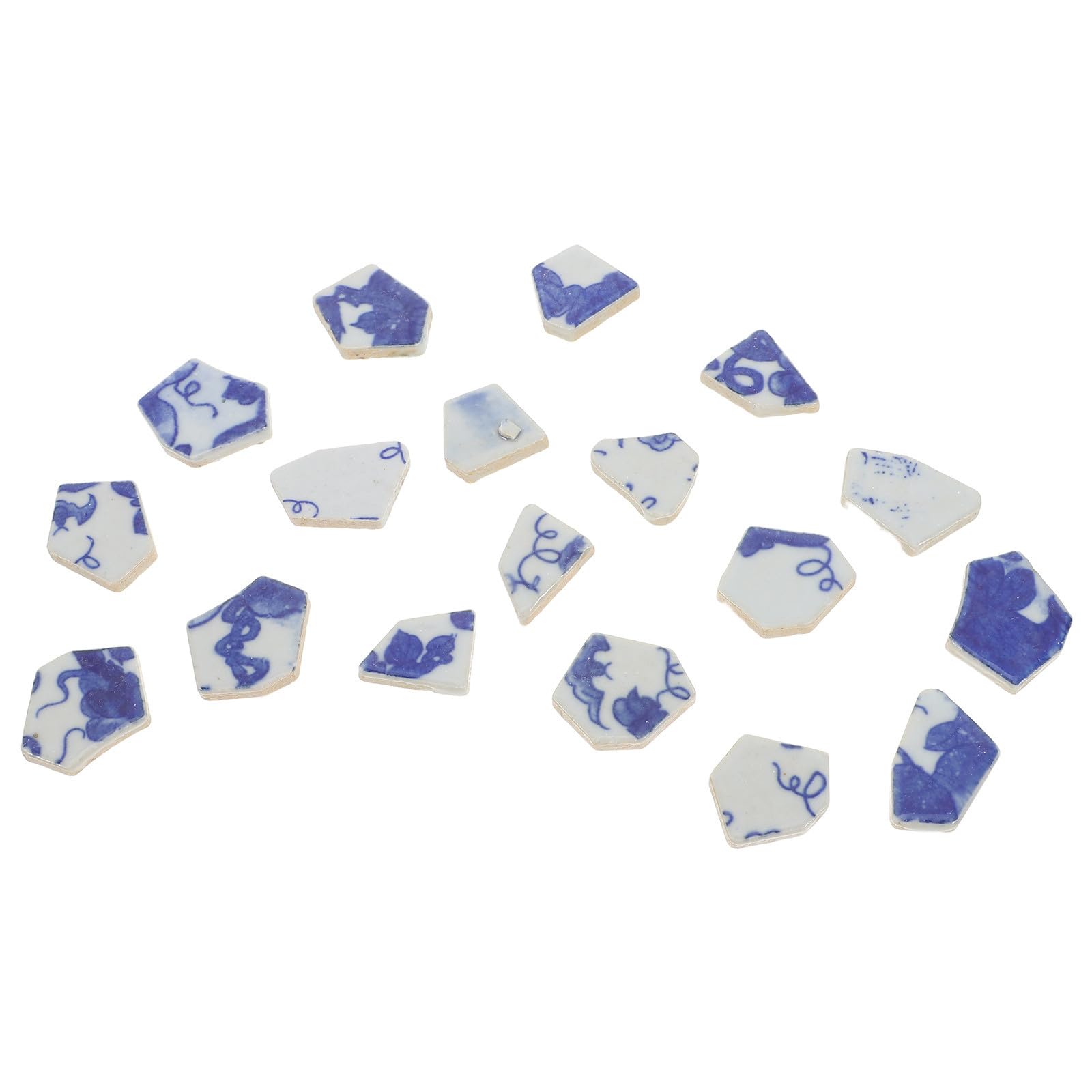 Mosaïque adhésive bleue et blanche pour décoration murale et bricolage DIY