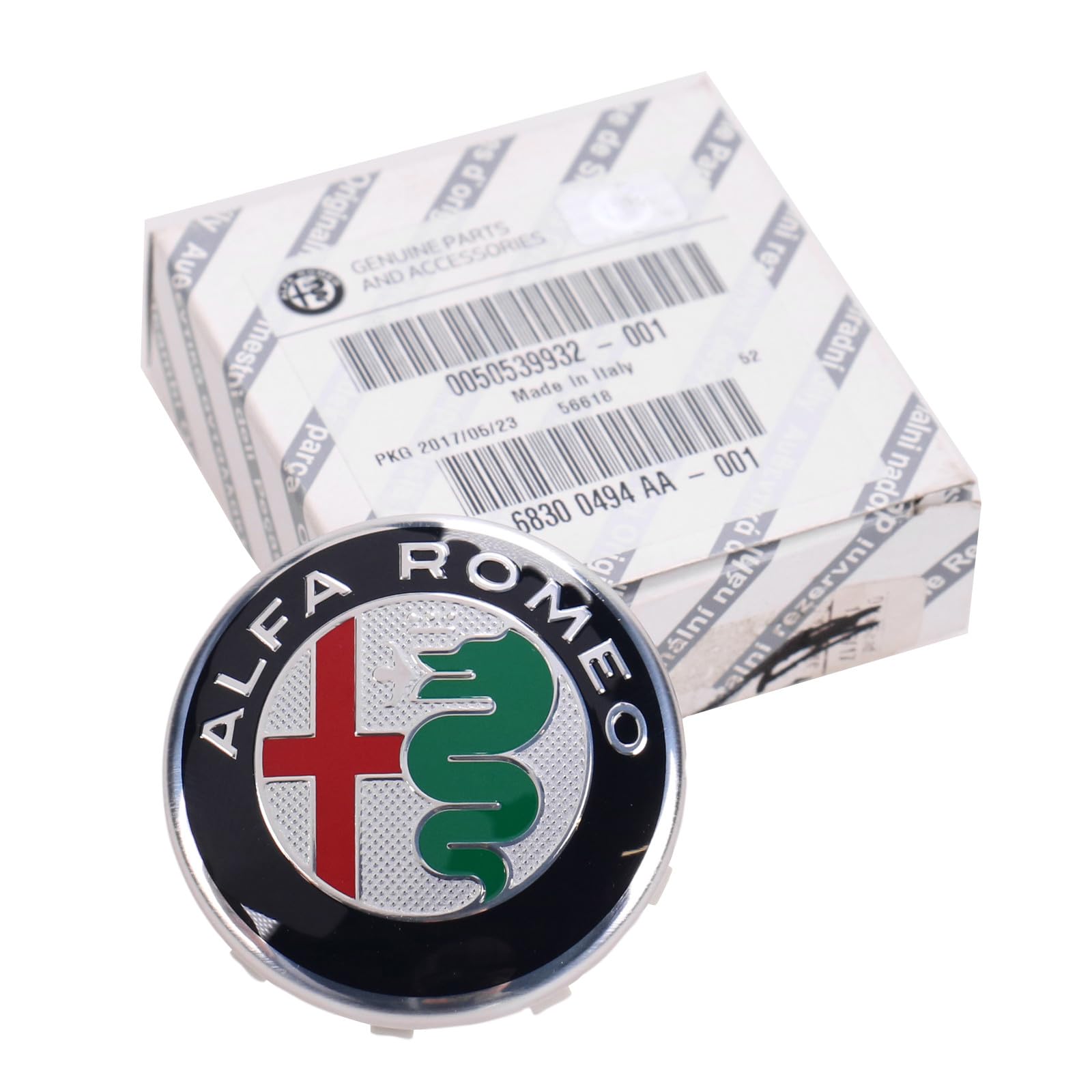 ORIGINALE Alfa Romeo mozzo ruota Coperchio per cerchione in alluminio Alfa Romeo Giulia 2,0 2,2 a partire dall' anno di costruzione,2016 OE 50539932