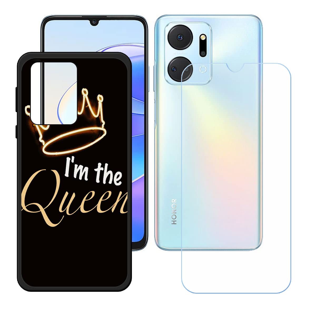 EASSGU Custodia per HONOR X7a (6.75 Inches), Cover Morbida