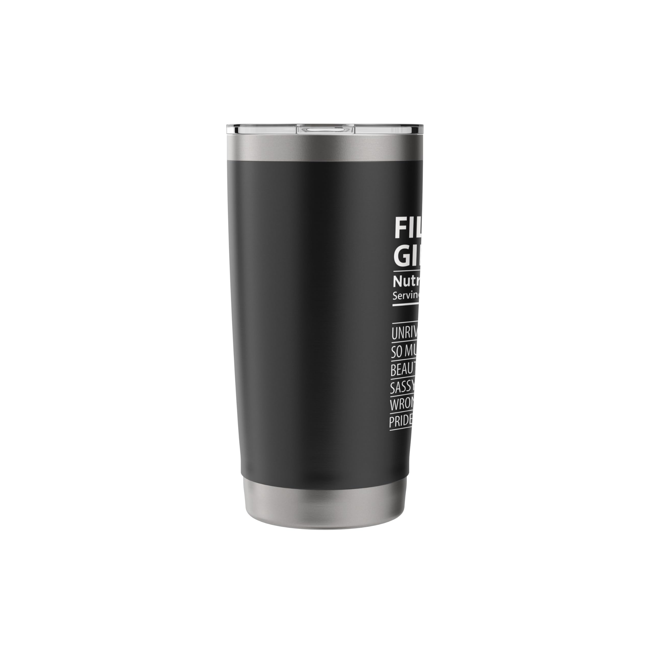 Filipino Girl Nutrition Facts Funny Womens Philippines Stainless Steel Insulated Tumbler