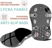 Vista 6 de Ergonomic Mouse Pad Wrist Support with Memory Foam Massage Bulge, Carpal Tunnel Pain Relief Mousepad Wrist Rest for Mouse(12x8 inch, Paw)