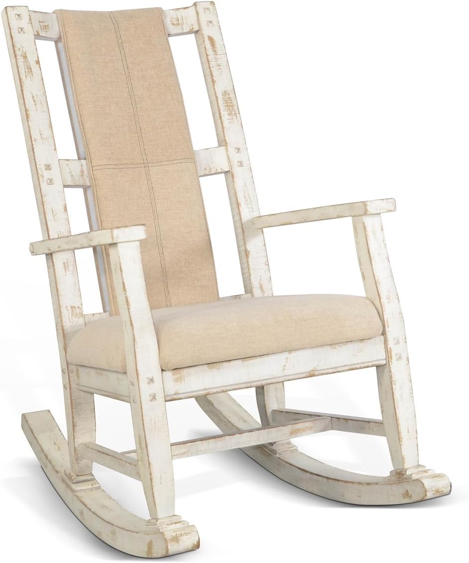 Sunny Designs Sedona Farmhouse Mindi Wood Rocking Chair in Rustic Oak