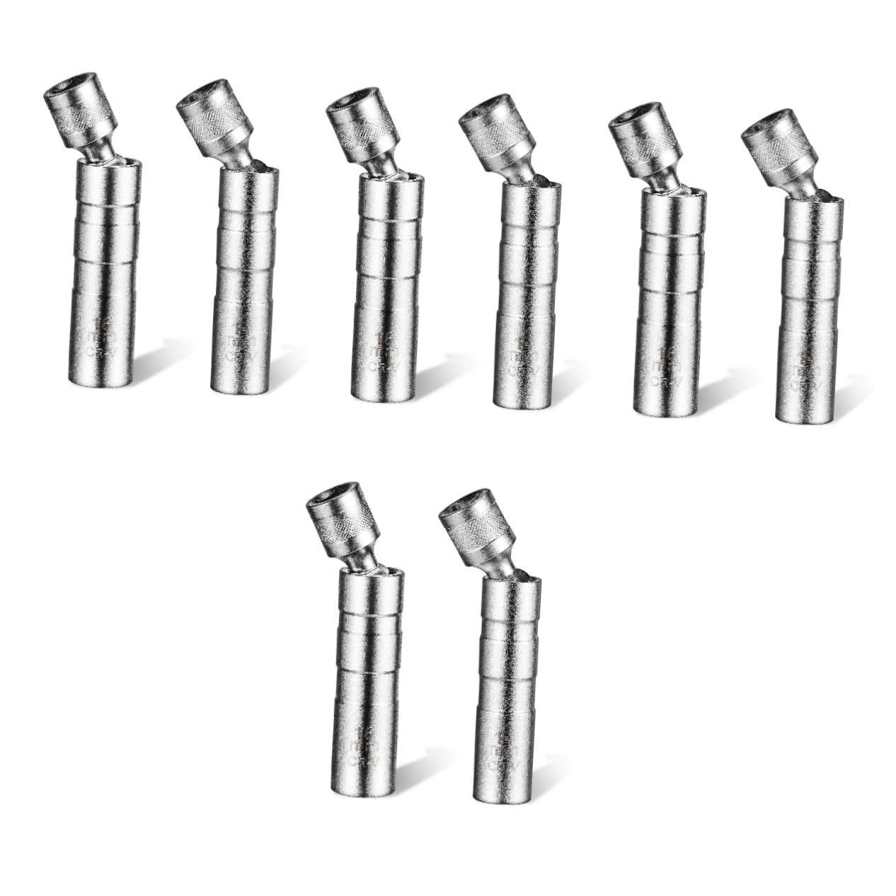 SOLUSTRE 8pièces Douilles à Bougie Magnétiques Acier Outil De Démontage De Bougies Pour Voitures Et Accessoire Pratique Et