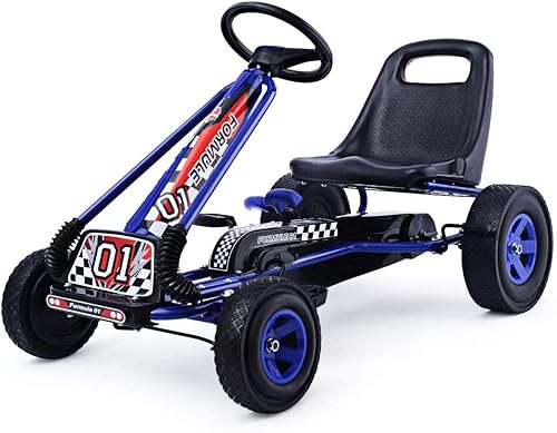 Miniatura 2 de ARLIME Go Kart con pedal para niños, juguetes de coche para niños y niñas de 3 a 8 años, se mueve hacia adelante y hacia atrás, volante de 3 piones,