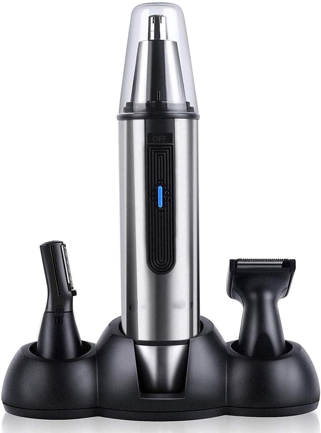 Nose Hair Trimmer Professional Painless Eyebrow Facial Ear Hair Trimmer Clipper for Men and Women Battery-Operated IPX7 Waterproof