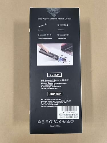 Miniatura 3 de WADEO Aspiradora portátil inalámbrica, aspiradora de mano inalámbrica, aspiradora de coche de 18 KPa fuerte succión, 6 en 1 polvo y soplador de