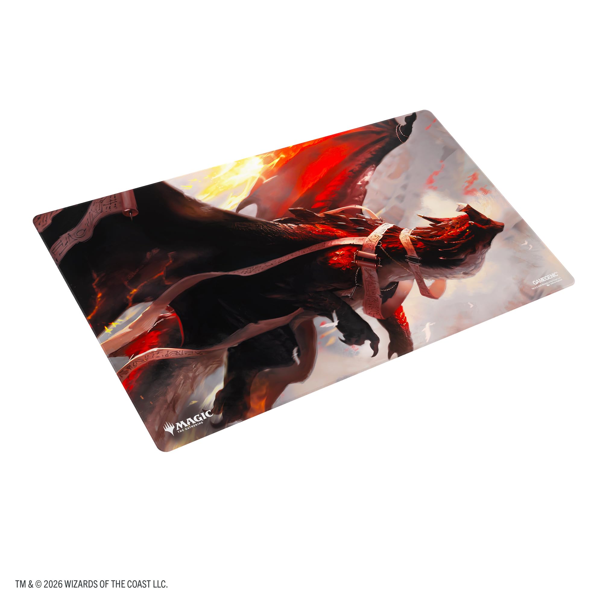 Gamegenic – MTG – Secrets of Strixhaven Shiny Playmat: Lorehold, the Historian – Accessorio da Gioco – Tappeto Stampato a Colori – Multilingue