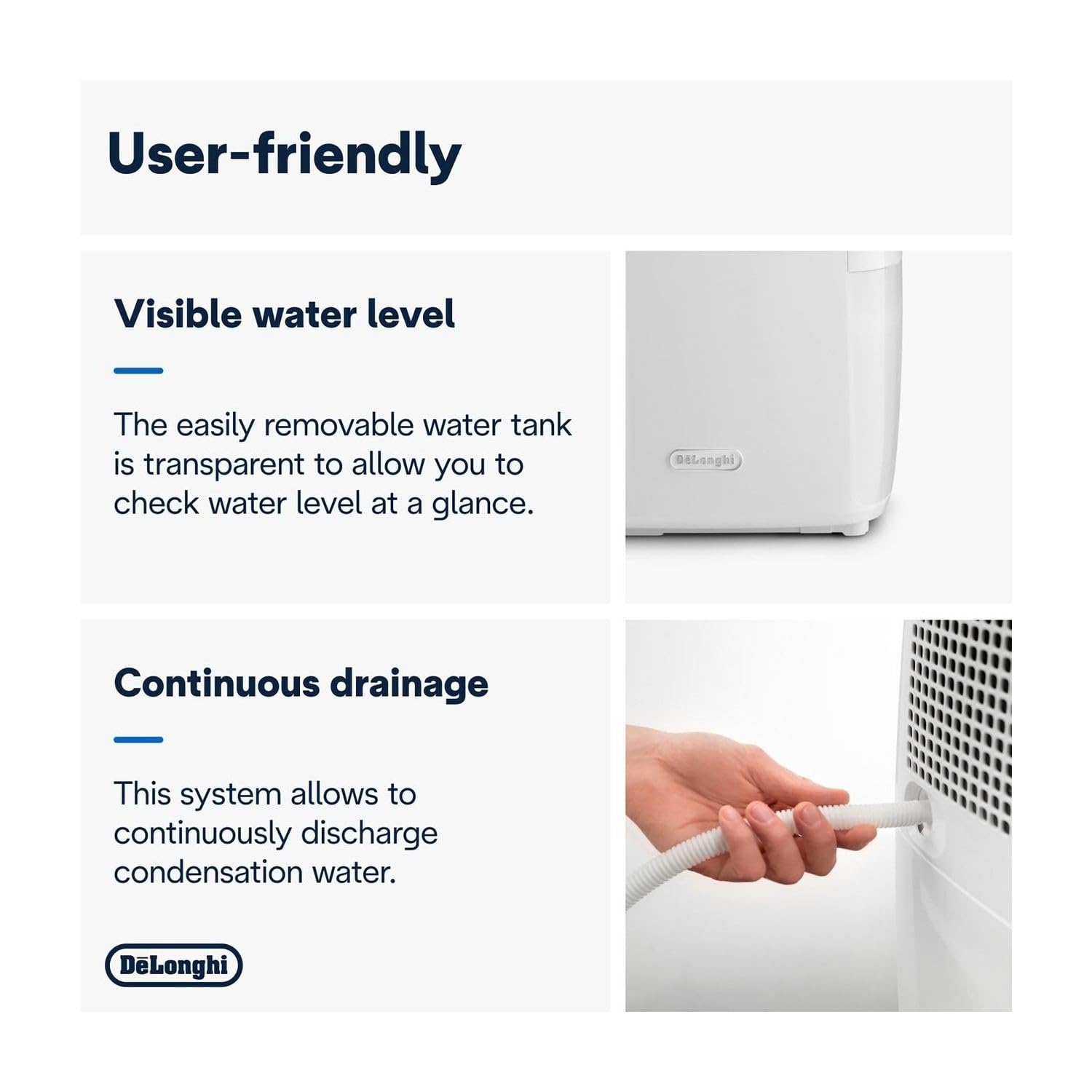 De'Longhi Tasciugo Ariadry Multi DEX216F osuszacz powietrza – elektryczny osuszacz powietrza i oczyszczacz powietrza do pomieszczeń do 75 m³, funkcja prania, nadaje się dla alergików, przyjazny dla