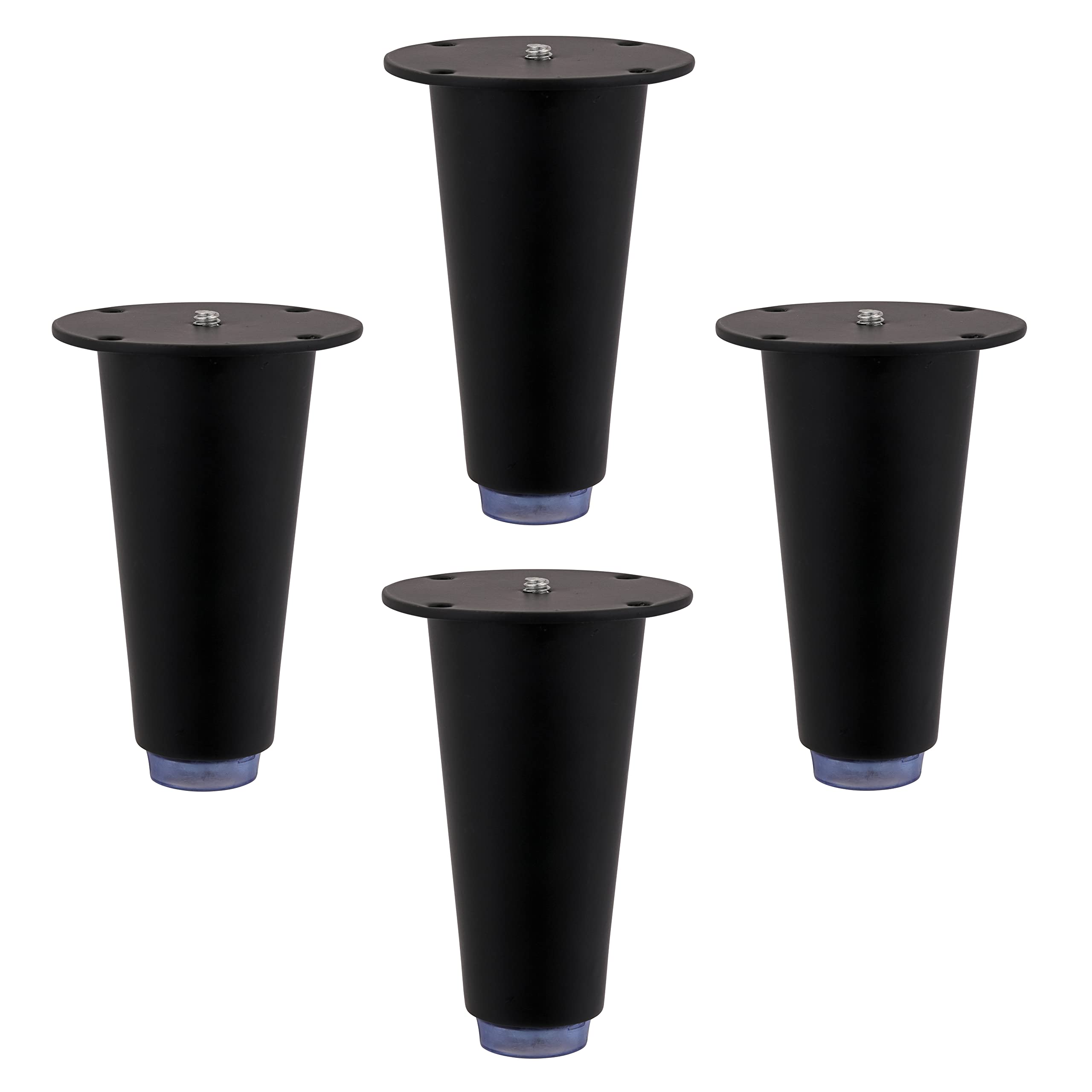 LAPO Heavy Duty Stainless Steel 3 inch Sofa Legs for Furniture Fitting | Sofa Hardware Leg | Cone Shape Sofa Leg (Black Finish) Pack of 4 pcs (B0B8MVV4R1) Amazon Price History, Amazon Price Tracker