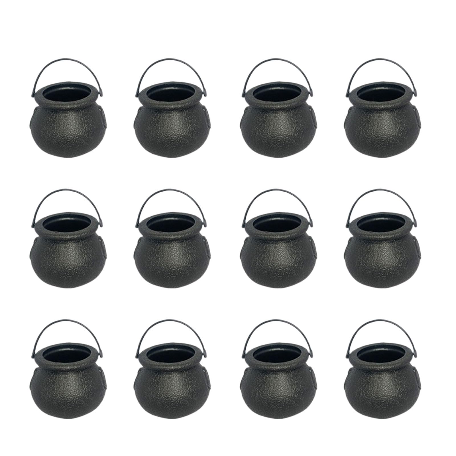 NVOQILIN 12Pcs Halloween Candy Bucket Small Candy Storage Container Party Treat Holder Halloween Party Decorations