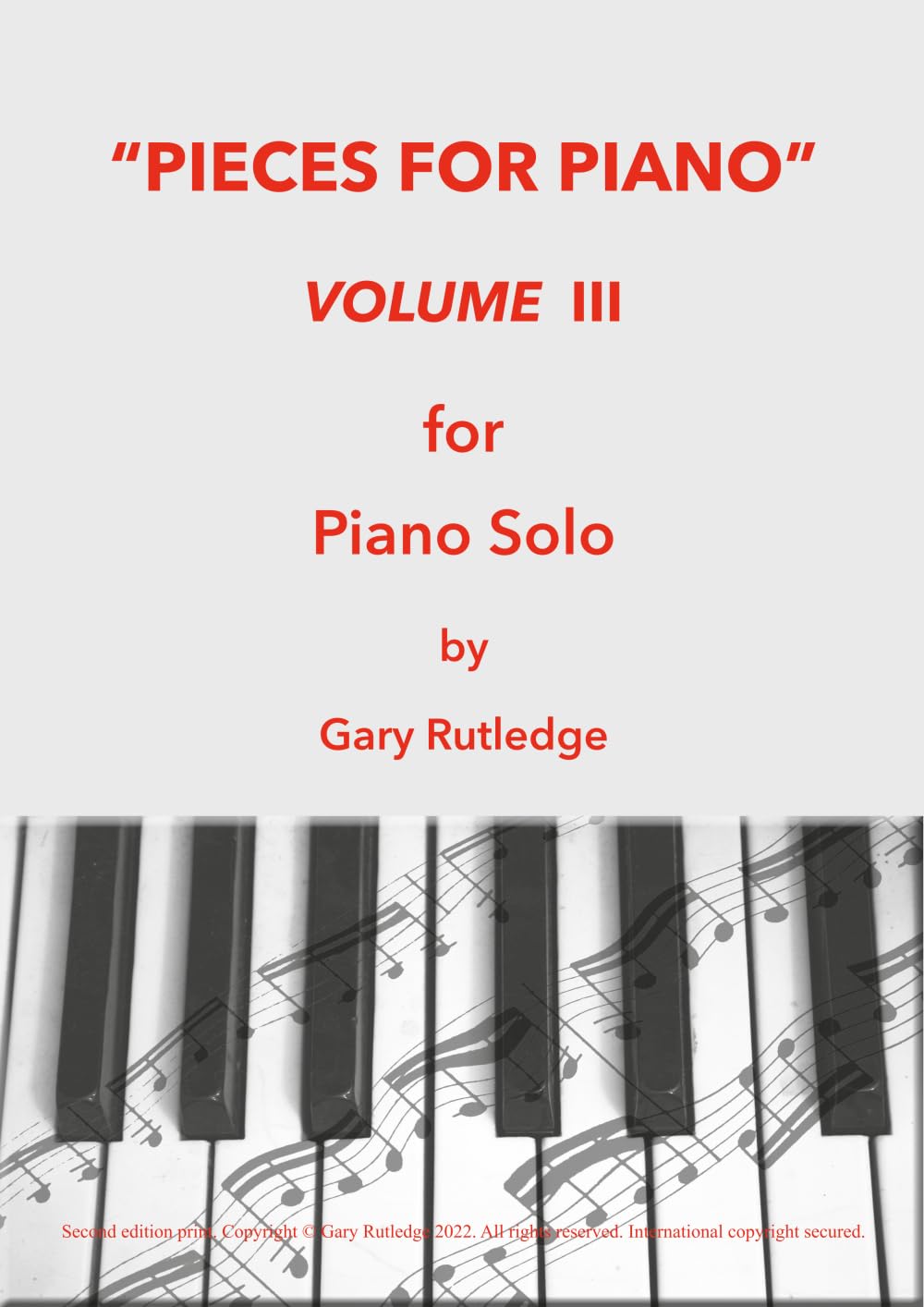 Pieces for Piano - Volume III, édition prestigieuse de partitions pour le piano solo