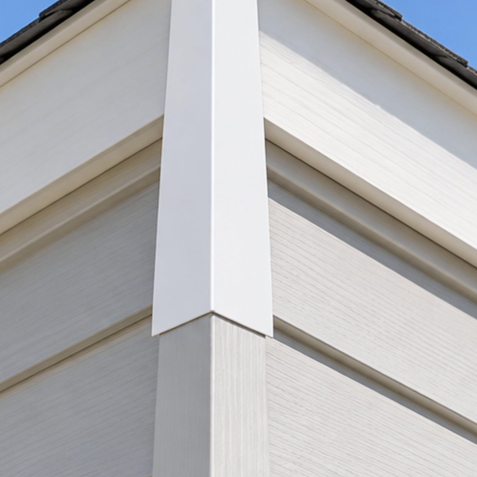 Qianly 8 Piè Cvre-Angle Bardage Extérieur en Aluminium Facile à Italler Cornière Bardage en Aluminium Pratique pr Travaux Extérieurs