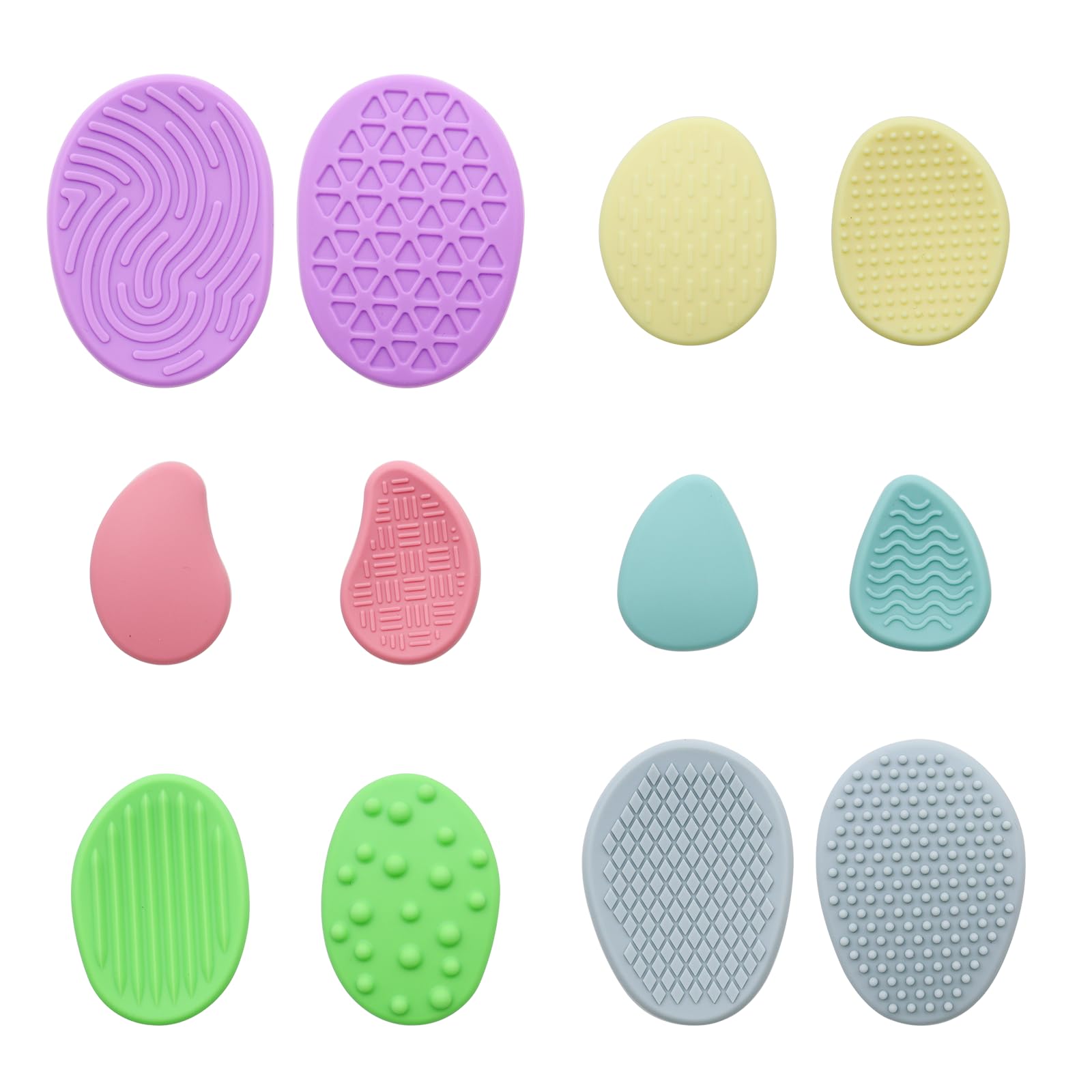 OMJMYY Sensory Stones 12 Pcs Fidget Toys Textured Soft Worry Stones for Kids Adults Silicone Sensory Toys Fidgets for School o Workplace Stress Calming Anxiety Relief Autism and ADHD