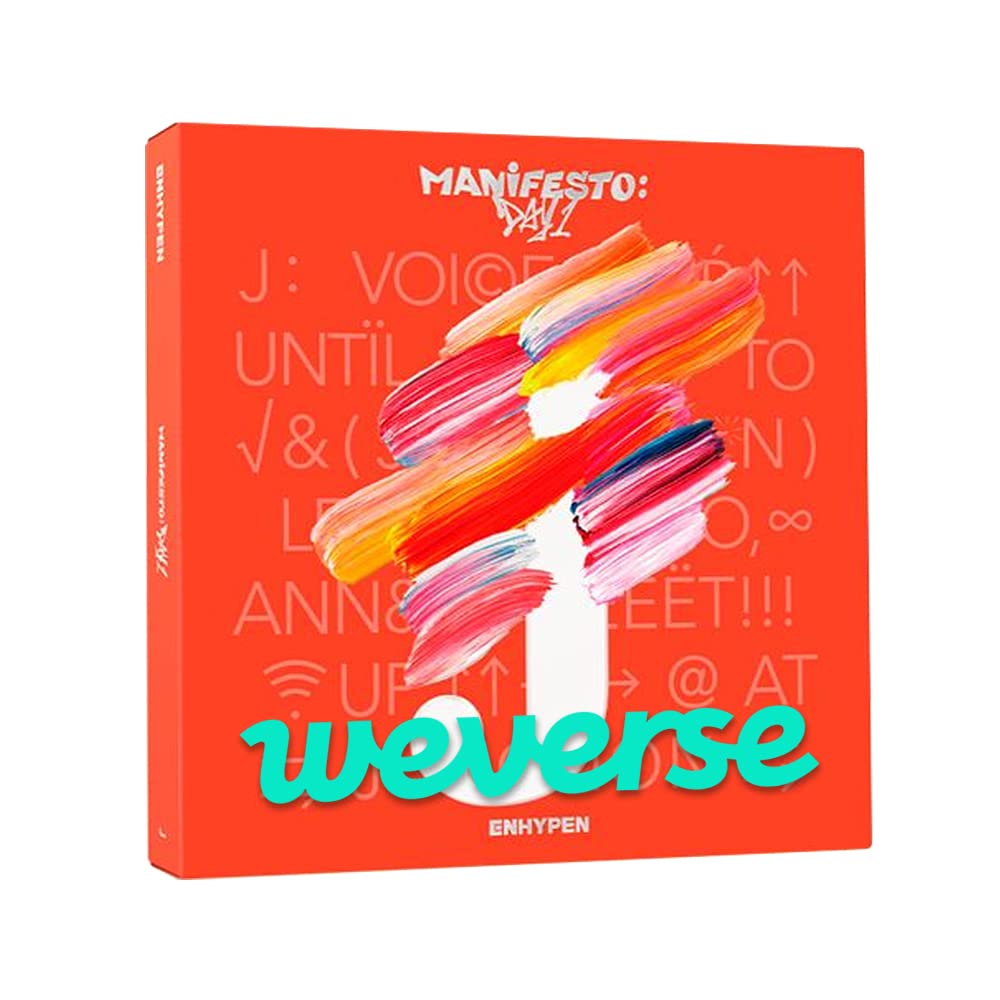 DREAMUS [ Weverse ] ENHYPEN - MANIFESTO : DAY 1 ENGENE version album incl. Enhypen photocard set, decorative sticker (J Ver.)