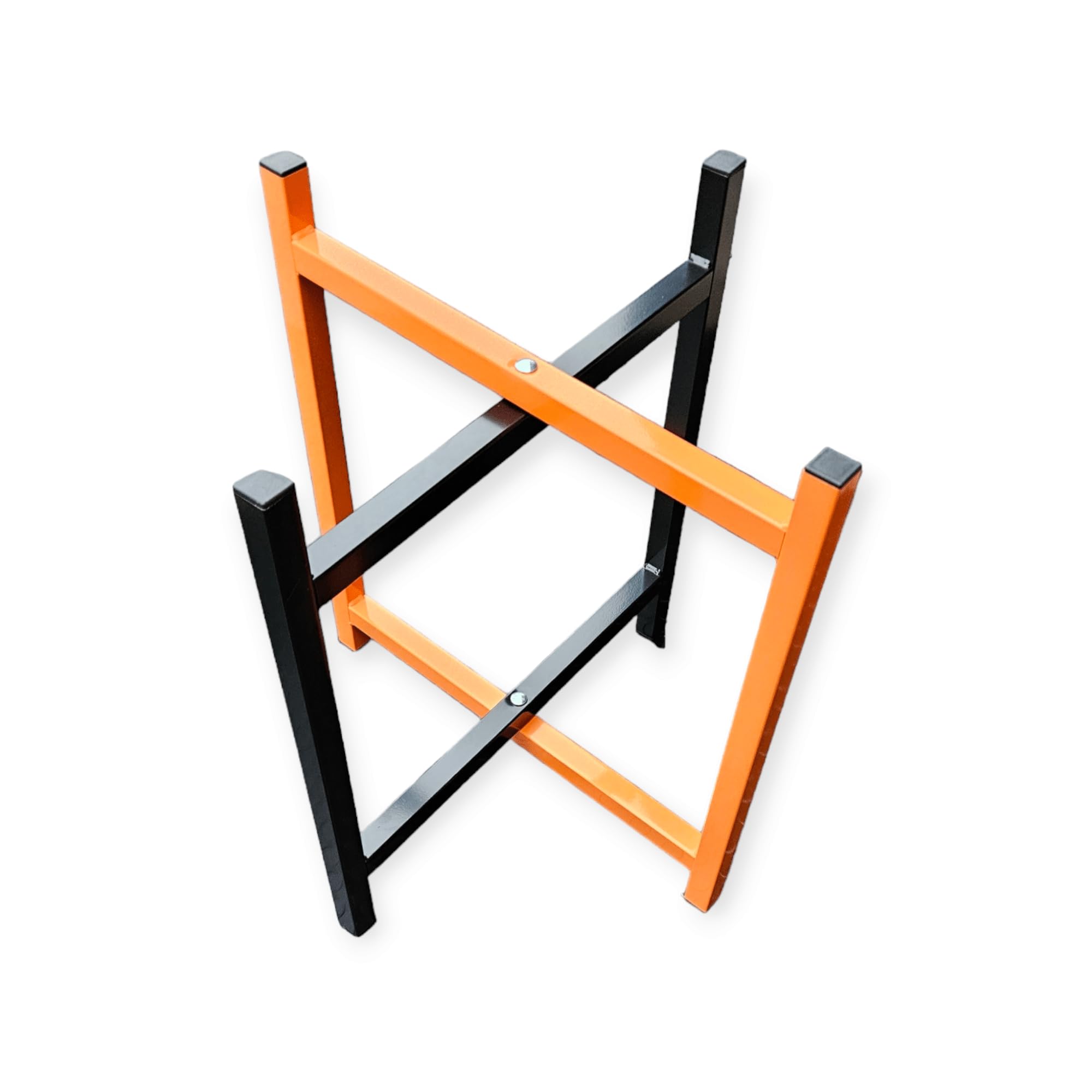 Bricky's Buddy Orange 5 Pack 750Mm Spot Board Stands – Foldable & Black Mortar Board Supports For Bricklaying & Plastering