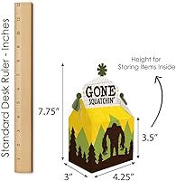 Vista 5 de Big Dot of Happiness Sasquatch Crossing - Caja de regalo para fiesta de Bigfoot o fiesta de cumpleaños, cajas de golosinas - Juego de 12