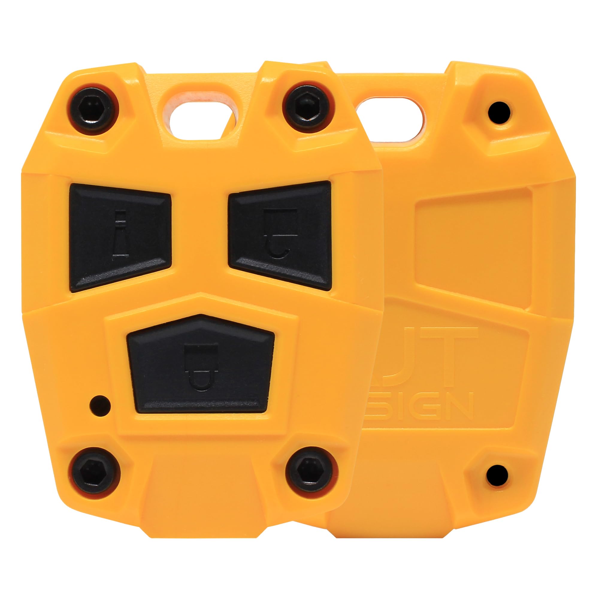 AJT Design ABS Plastic Keyfob for FJ Cruiser (2008-2014) | Key Fob Replacement | FJ Cruiser Accessories - Made in USA | Sun Fusion Yellow