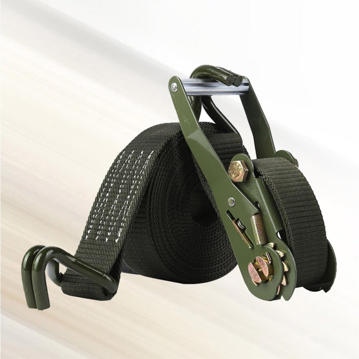 PLAFOPE Ratschengurte Satz 6m lang Spanngurte mit Metall und Polyester Starke Zurrgurte für Motorrad und ATV Transport Praktische 2 Zoll Gurte mit Haken