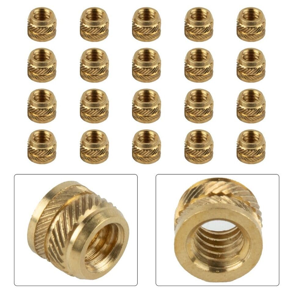 Lot De 20 Inserts Filetés En Laiton Pour Impression 3D - Filetage 1/4-20 - Écrous à Chaud