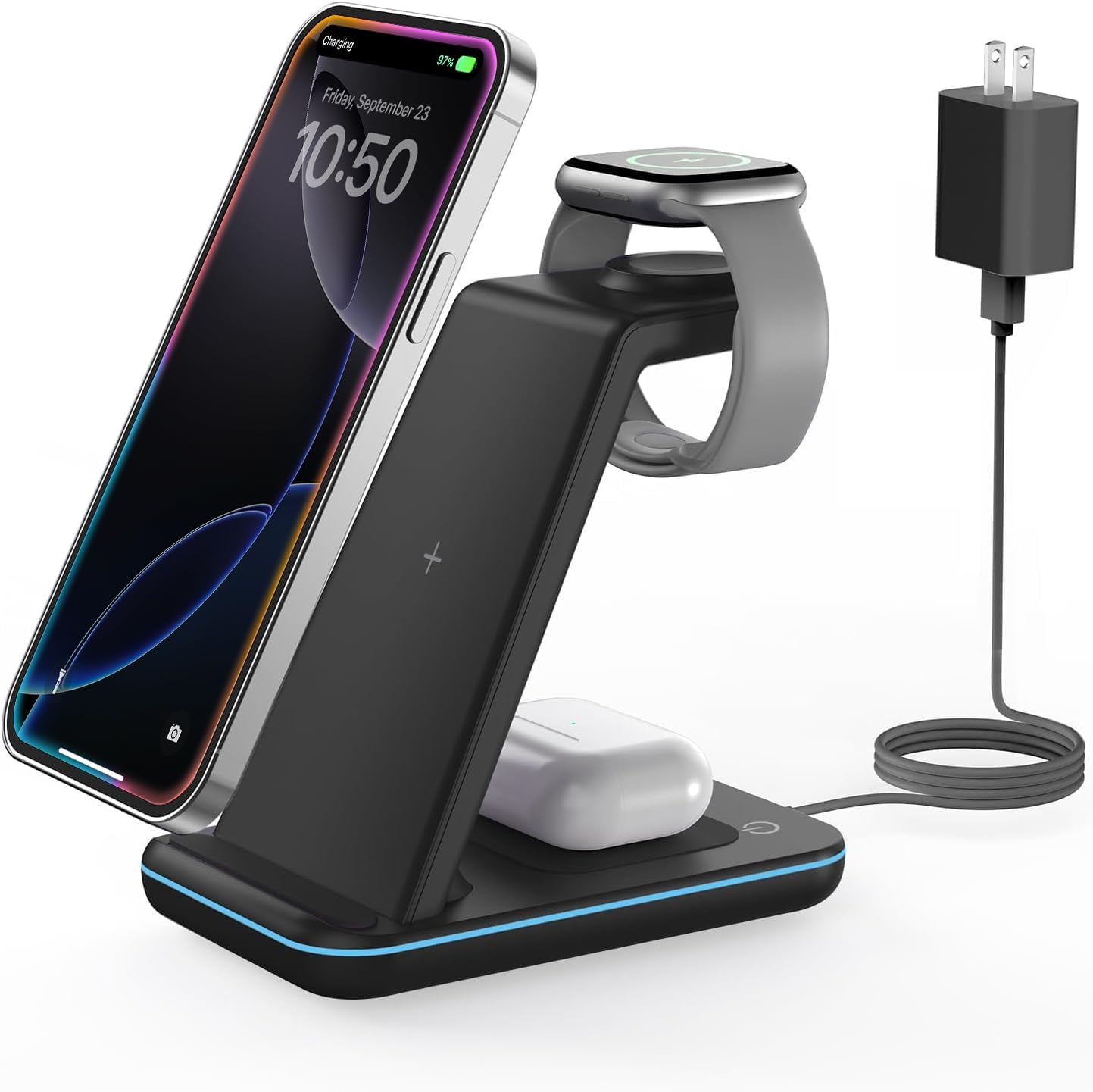 Wireless Charger for iPhone Charging Station: in Phone Charger