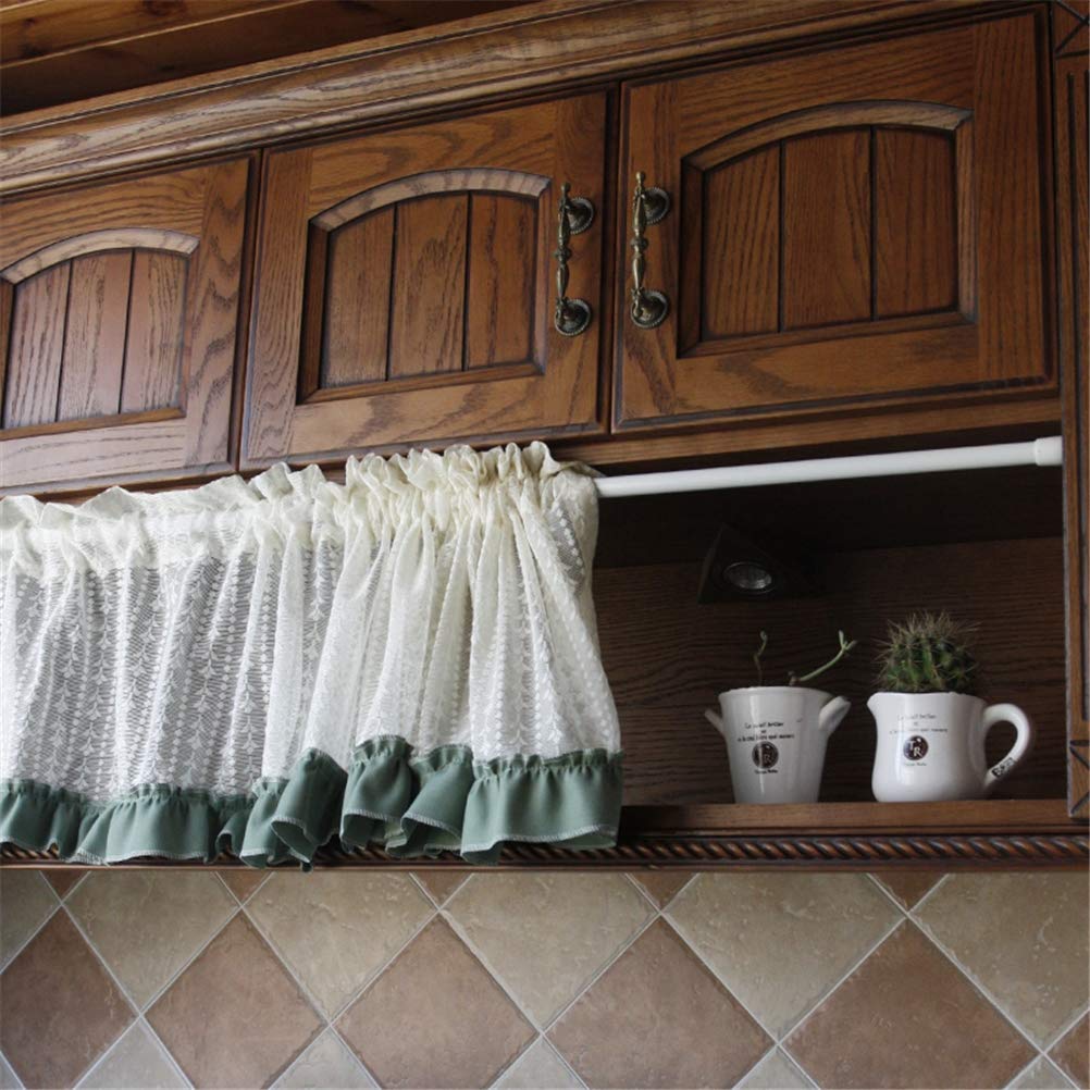Krótkie zasłony, Zasłona Sheer Valance, krótka zasłona do kuchni(W x H 200x58cm)