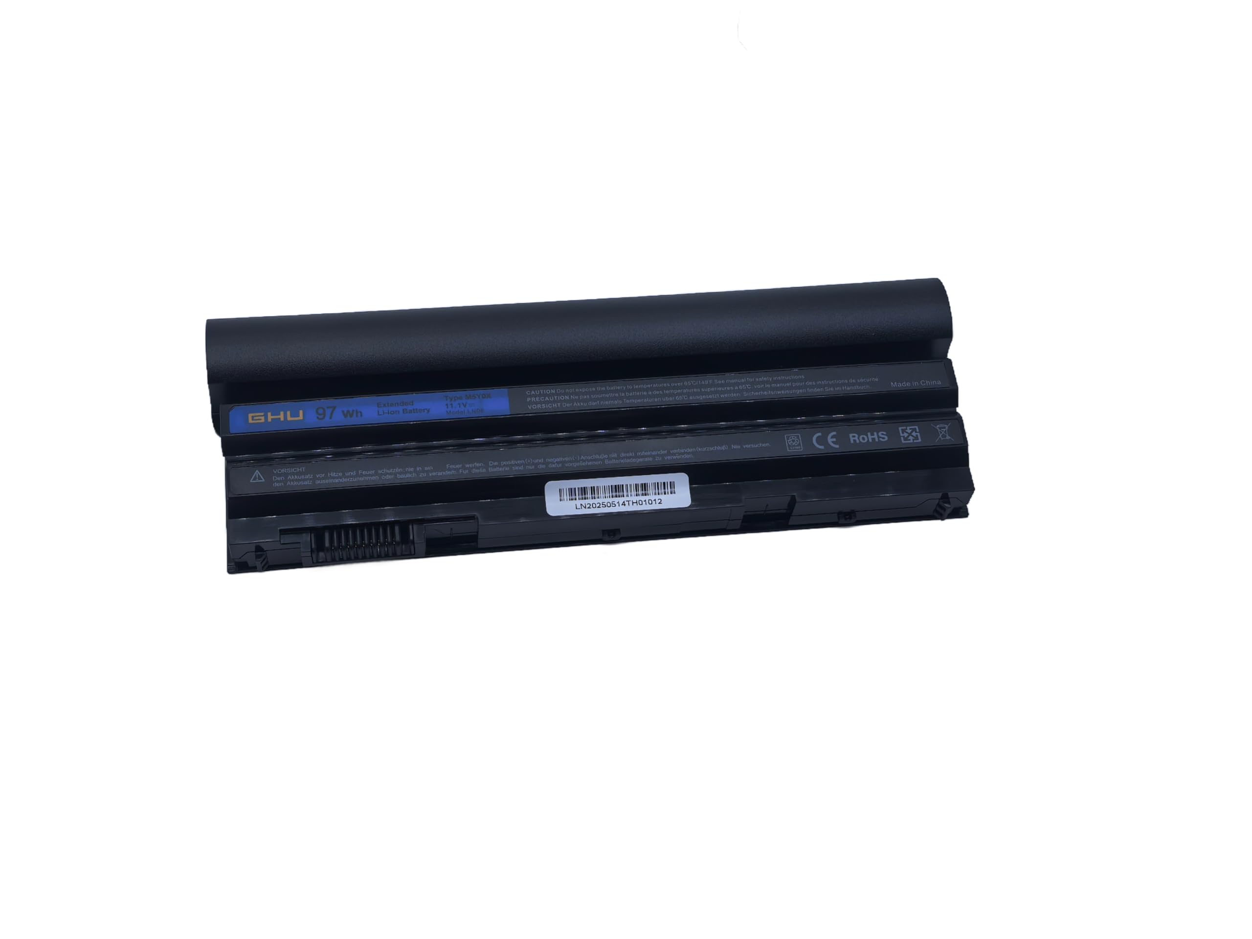 New GHU Battery 97 WH Replacement for PRRRF M5Y0X 312-1242 NHXVW UJ499 YKF0M X57F1 8858X KJ321 M5Y0X P8TC7 Compatible with Dell Latitude E5420 E5430 E5520 E5530 E6420 E6430 E6520 P9TJ0 R48V3 04NW9