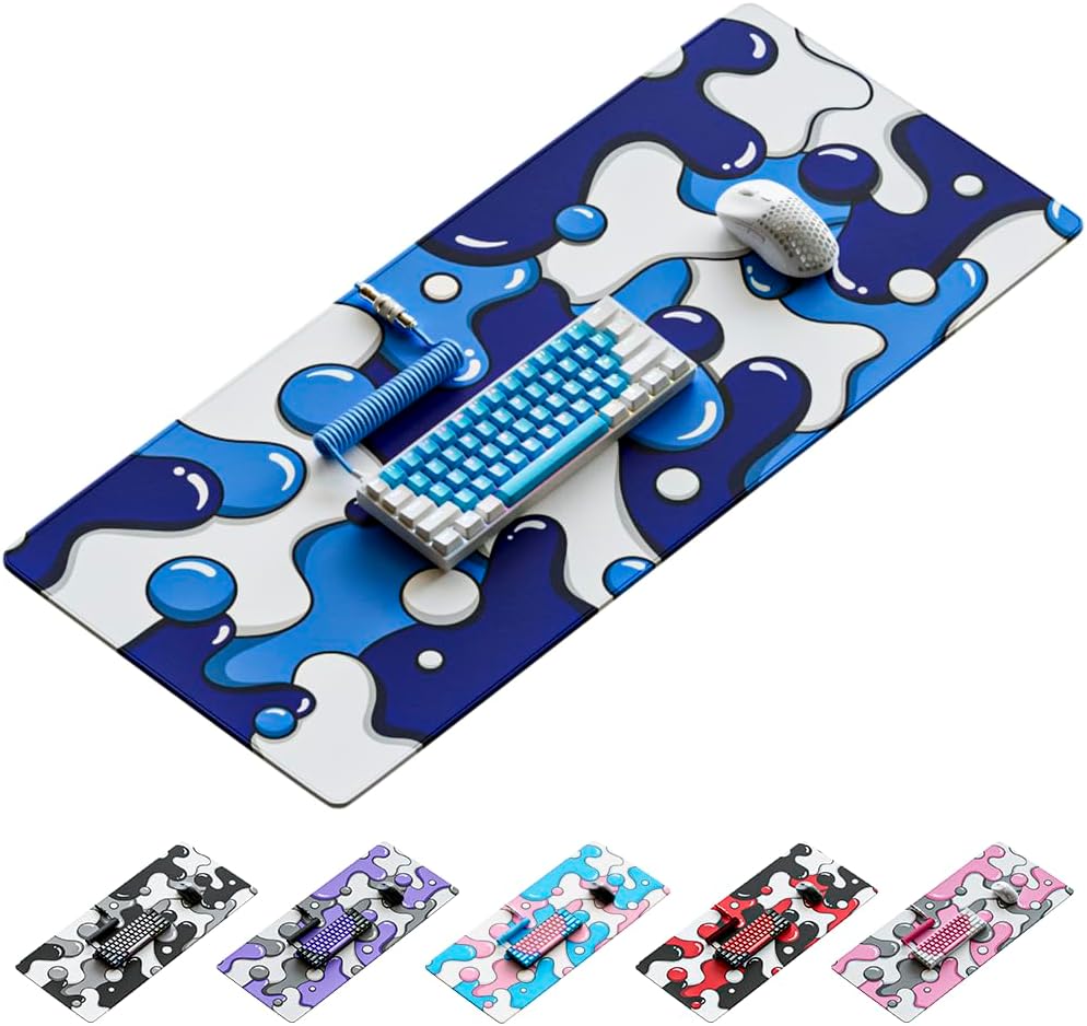 Amazon.com : Kraken Gaming Mouse Pad Large Blue XXL Mouse Pad for Gaming - Desk Mat for Keyboard - Thick Artisan Mousepad for Desk (ICE Drip) : Office Products