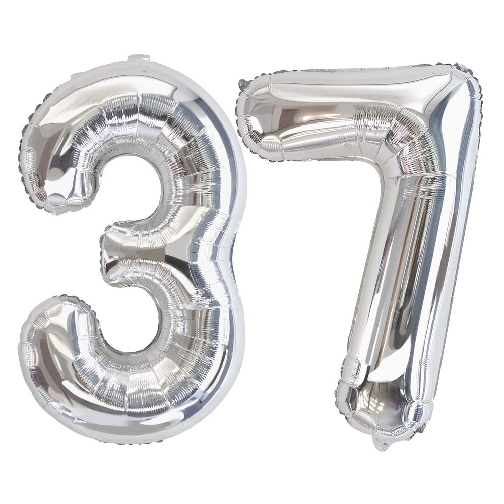 Foil Globo Número 5 Azul 40" (101cm), Inflable Helio o aire, Gigante Numeros 0-9, 10-19, 20-29, 30-100, Grande Globos Decoración para La Boda Aniversario y Cumpleaños Fiestas — view 669