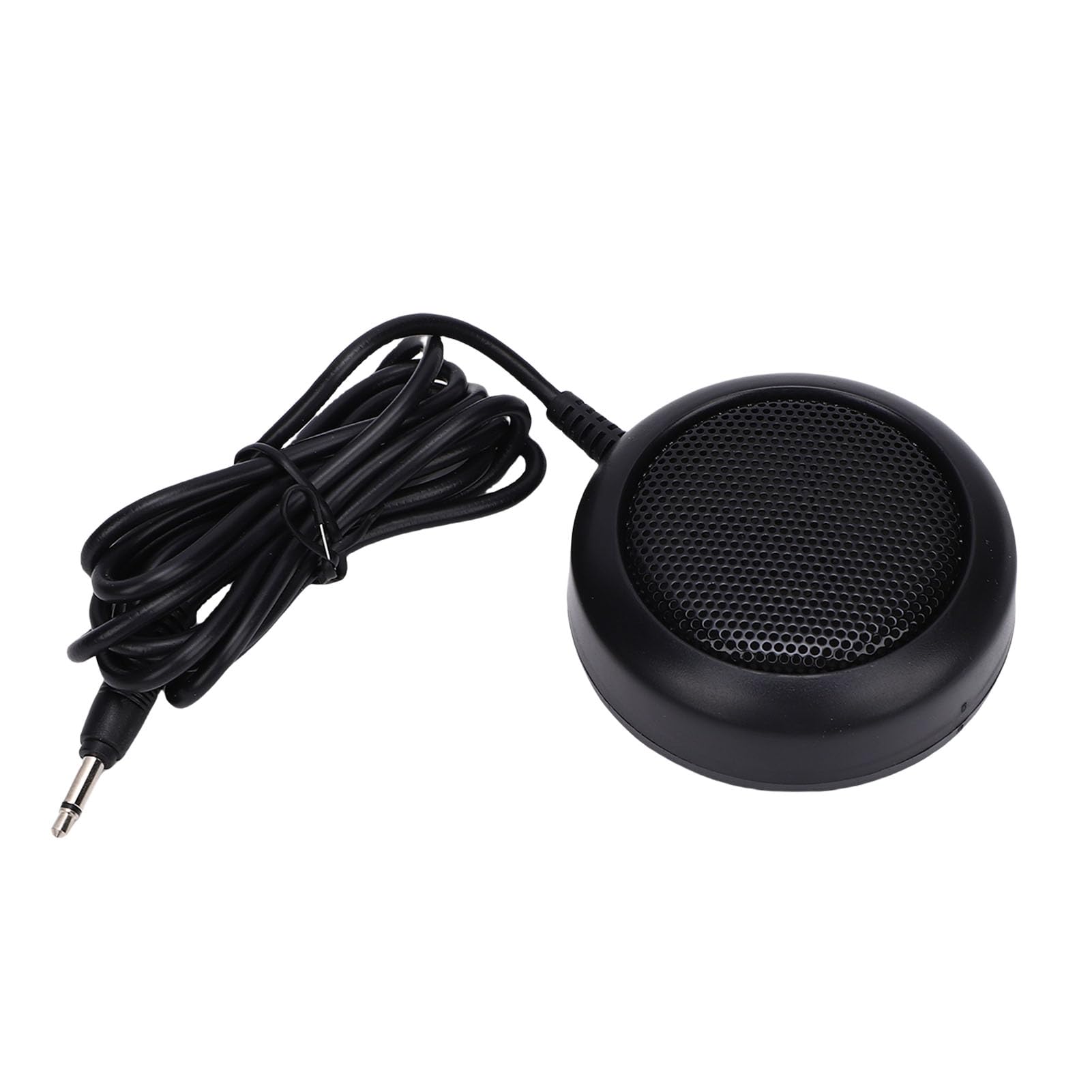 Altoparlante Esterno per Autoradio, Altoparlante Radio CB da 1 W con Spina da 3,5 Mm con Base Adesiva, per Ricetrasmettitore Mobile e Altre Autoradio 7x7x2,2 Cm /
