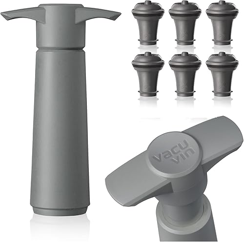 Miniatura 9 de Vacu Vin bomba de vacío para conservar vino de color negro, con 2 tapones para botellas, Negro