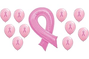 Pink Ribbon Breast Cancer Awareness Balloon Bundle