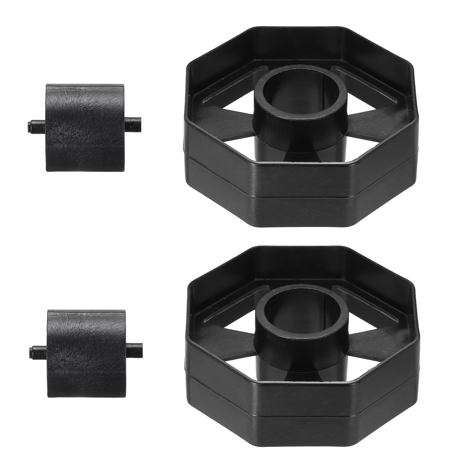 PATIKIL 2Set Tape Dispenser Core, Replacement Wheel and Core for 20032/20072 Tape Dispenser Plastic Insert Parts for Home Office Warehouse Wrapping Packaging Mailing Shipping, Black