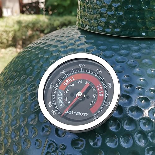 Miniatura 6 de Termómetro de repuesto mejorado para piezas de huevos verdes grandes, medidor de temperatura BGE para accesorios de huevo verde, 150-900F con esfera