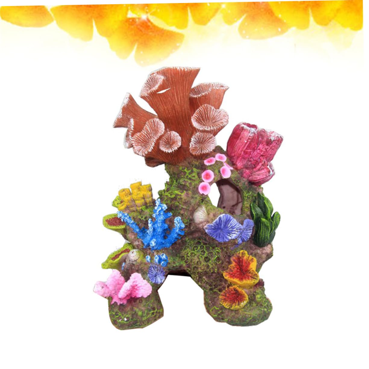 BESPORTBLE Adorno de Coral de Imitación para Acuario Paisaje de Falso Decoración de Pecera Material Seguro para Agua y de Limpiar 1 Pieza