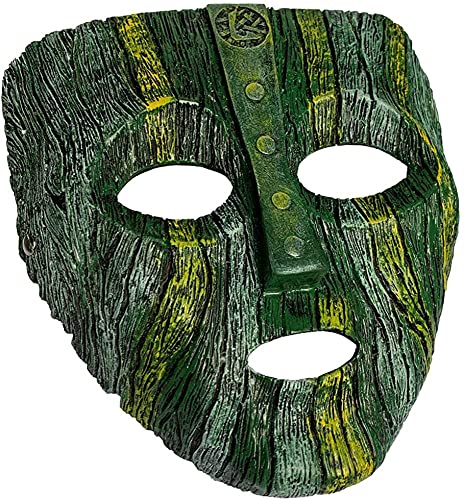 Zlcos Jim Carrey Maschera per cosplay, in lattice, accessori per Halloween, verde