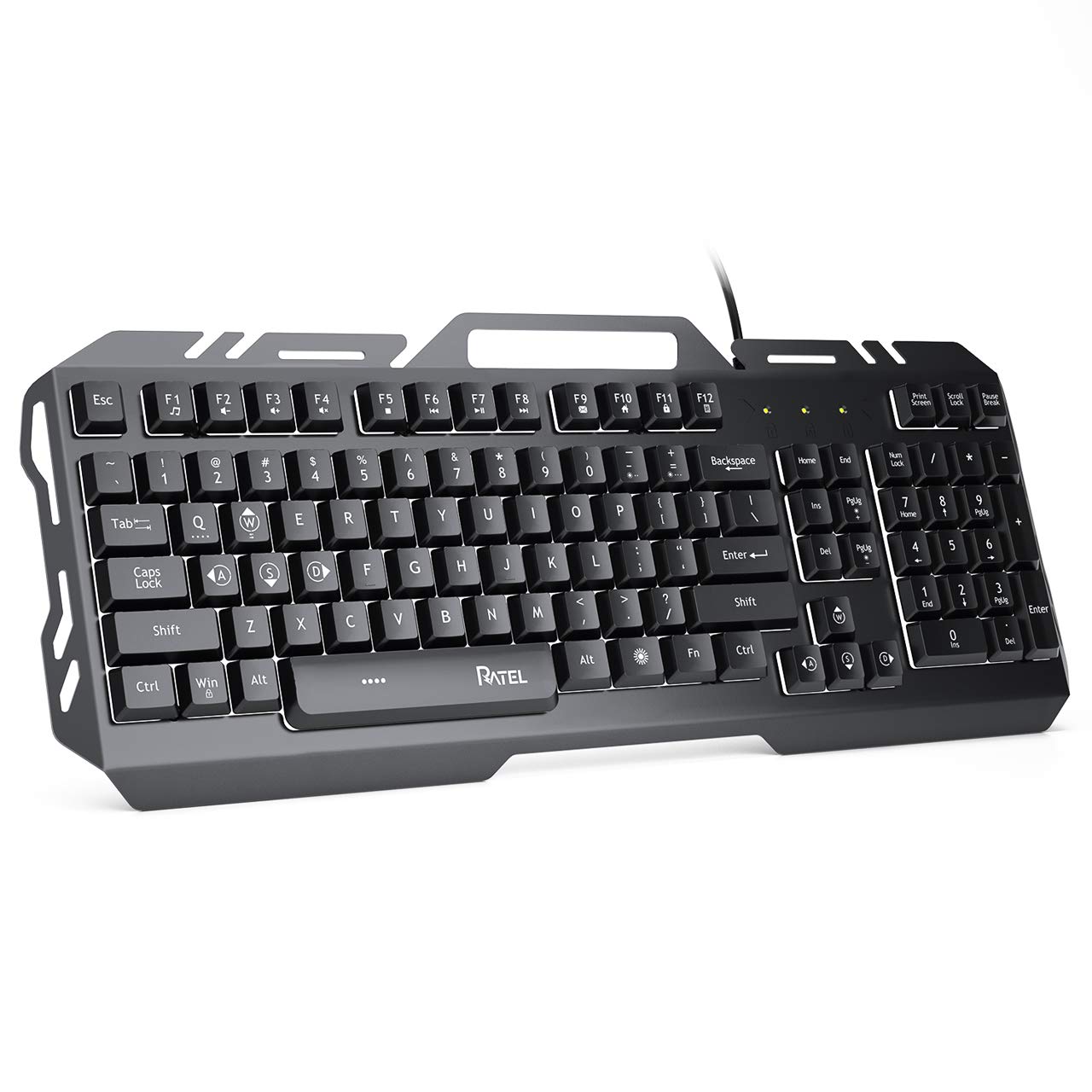 Buy Computer Keyboard, RATEL USB Wired Office Keyboard with Rainbow LED