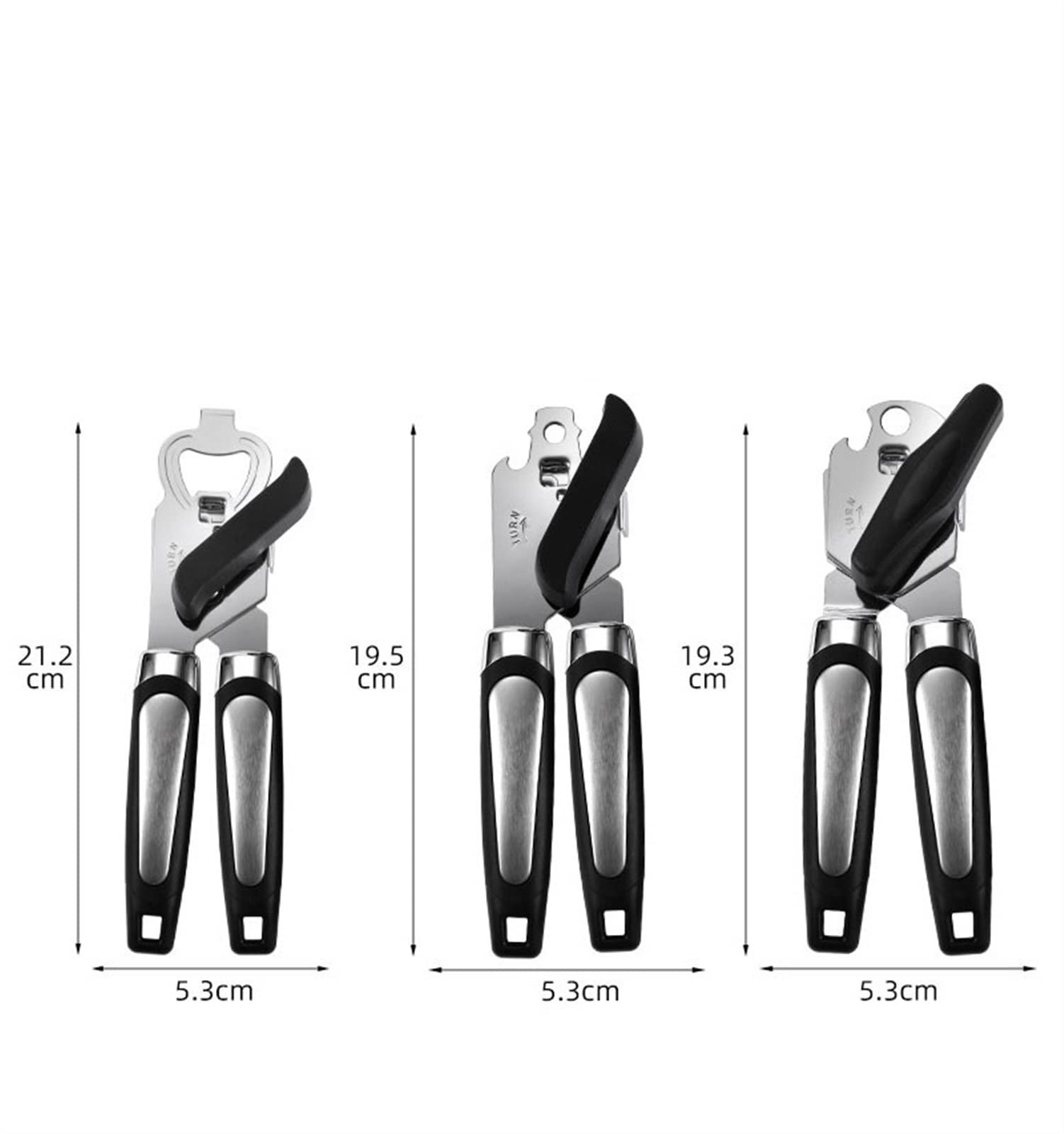 Apriscatole Manuale Apriscatole Professionale Utensile da Cucina ergonomico Apriscatole manuali a Taglio Laterale(3)