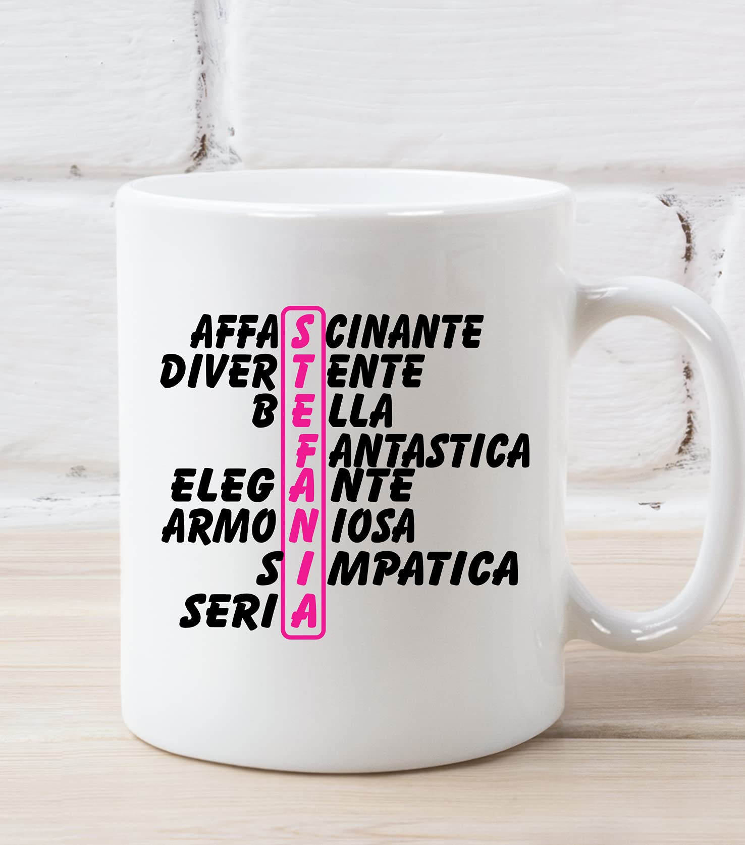 New Indastria Tazza Mug Personalizzata Con Nome Stefania - Puoi Usare Questa Tazza Solo Se Sei