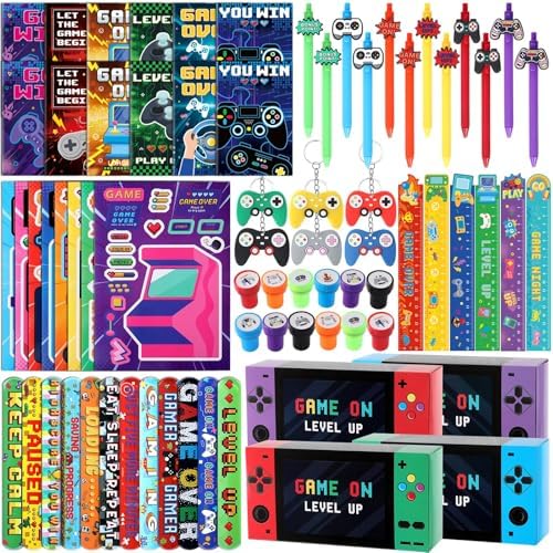96PCS Valentine's Day Gift for Video Game Party Favors Gamer Birt...
